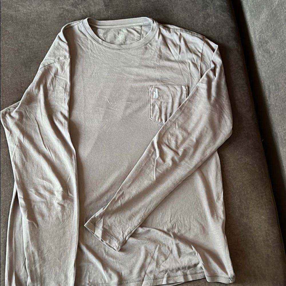 Johnnie-O Dark Gray, Long Sleeve Tee